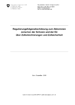 Regulierungsfolgenabschätzung (Dezember 2010)